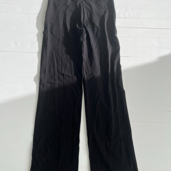 Three Dots Wide Leg Trouser Pants Black Size 2 - Picture 4 of 4